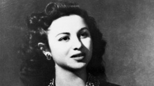 CAIRO, EGYPT: A portrait from the 1950s shows Egyptian actress Faten Hamama (1931 - ), who first captivated audiences with the film Youm Sai'd (Happy Day) in 1940. Hamama married director Ezz al-Din Zulficar and then actor Omar al-Sharif. (Photo credit should read AFP/Getty Images)