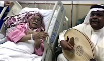 صورة انور عبدالله ودلال يزوران الموسيقار غازي علي ويغنيان معه