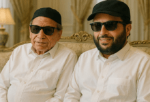 صورة تركي آل الشيخ يزور عادل إمام ويطمئن الجمهور على صحته