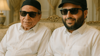 صورة تركي آل الشيخ يزور عادل إمام ويطمئن الجمهور على صحته