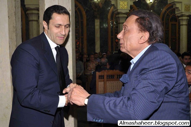 صورة عادل إمام يدعم جمال مبارك بصورة عبر حسابه الرسمي