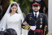 صورة فستان زفاف رجوة آل سيف زوجة ولي عهد الأردن يخطف الأنظار