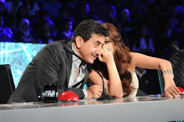 صورة إنسحاب نجوى كرم وناصر القصبي من Arabs Got Talent